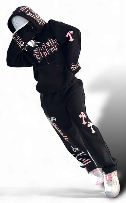 Socially Explicit Custom Hoodie and Sweatpants Set