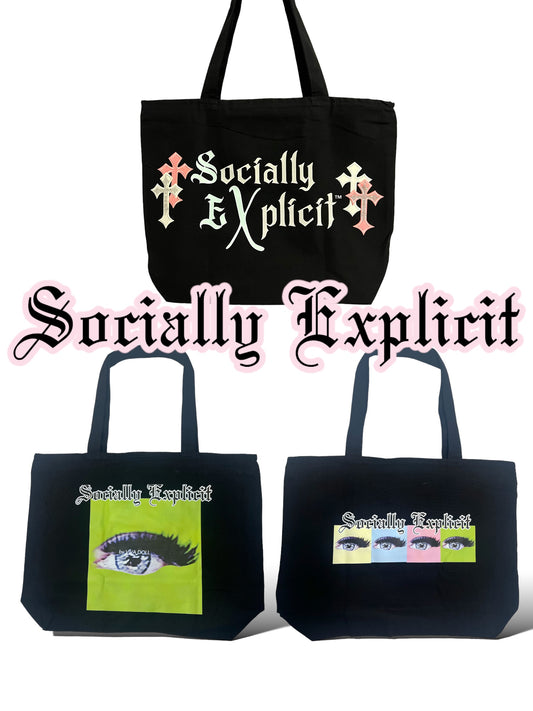 SociallyEXplicit Tote Bag Limited Quantity Numbered