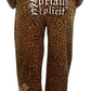 Leopard PJ’s Set Limited Edition Limited Quantity Made•Custom Wearable Art by Socially EXplicit