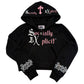 Socially EXplicit Black Mini Zip Up Hoodie (Limited-Not Mass Produced)