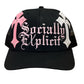 Individually Custom & Hand Made by Socially EXplicit Unique Mesh Back Cap “Trucker Hat” Numbered