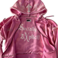 Brand New Socially EXplicit pink zip up hoodie ONE OF A KIND WEARABLE ART! One available