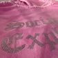 Brand New Socially EXplicit pink zip up hoodie ONE OF A KIND WEARABLE ART! One available