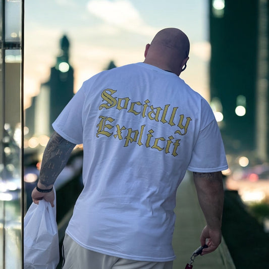 A Socially EXplicit T from the Simple Collection (Small to 4XL)